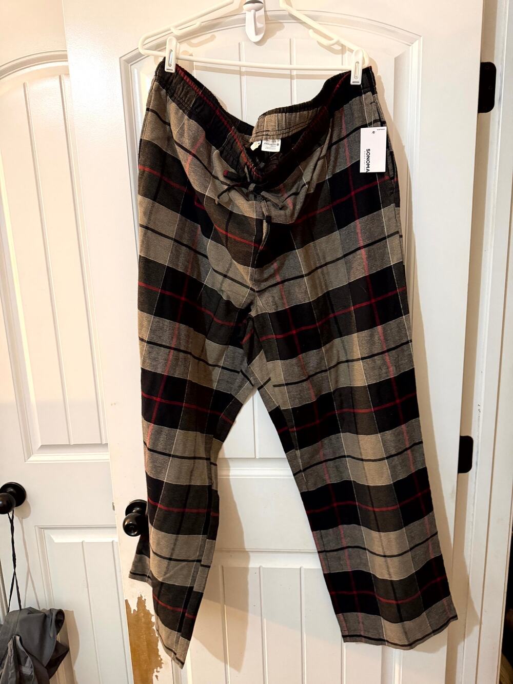 NWT Sonoma Goods For Life Men's Flannel Pajama Pants XXL Plaid Sleepwear